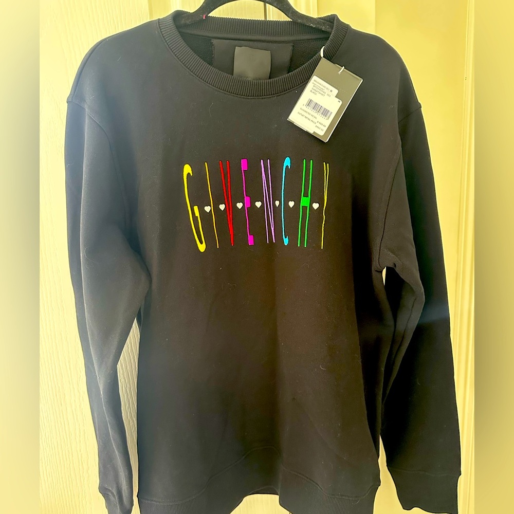 Authentic Givency Black Sweater NWT Oversized Medium but would fit large unisex